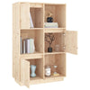 Gecheer Highboard 74x35x117 Solid Wood Pine F0J4