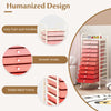 Mobile Rolling Utility Cart 10 Drawers Storage Trolley Home Office Organizer