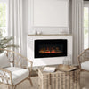 Electric Wall-Mounted Fireplace Heater with Flame Effect, Remote Control, Timer