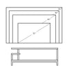 TV Stand with Storage Shelf Industrial TV Table Coffee Table for Living Room
