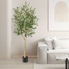 182cm Tall Faux Olive Plants Potted Olive Silk Tree