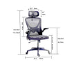 Ergonomic Mesh Home Office Chair Computer Desk Chair Swivel Adjust Height Grey
