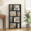120 CM High Bookcase Floor Standing Open Display Shelving Black