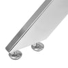 Modern Glass Table Rectangle Living Dining Room Furniture Cross X Metal Legs