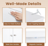 Over Toilet Storage Cabinet Space Saver Shelves Cupboard Freestanding White