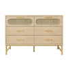 6 Drawer Chest of Drawers Dresser Sideboard Storage Cabinet Unit for Bedroom