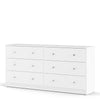 Large Wide White Chest Of 6 Drawers Bedroom Drawer Chests Storage Unit Cabinet