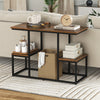 Rustic TV Console Table for 50 Inches TVs Industrial Sofa Table Display Rack
