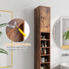 Slim Bathroom Tall Cabinet Floor Storage Cabinet Organizer-Coffee