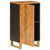 Camerina Side Cabinet Brown and Black 40x33.5x75 Solid Wood Z9M2
