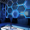 14Hex Hexagon RGB LED Lighting Car Detail Van Gym Home Garage Workshop Wall Lamp