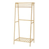 Wooden Clothes Rail Rack Garment Hanging Coat Display Stand w Shoe Storage Shelf
