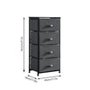 Fabric Cabinets Storage Unit Metal Frame Chest of Drawer Organiser Bedside Table