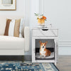 Furniture Style Dog Crate Decorative Dog Cage End Table with Wired & Wireless