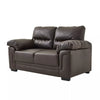 2 /3 Seater Sofa Black or Beige Faux Leather Modern Design Living Room Office