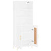 Lechnical Highboard White 69.5x34x180 Engineered Wood,Highboard with Ample R3E4