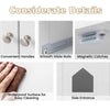 Chic Cat Litter Box Enclosure Hidden Cat Washroom Side Cabinet w/ 2 Drawers