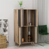 Retro Modern Tall Sideboard/Cabinet Finished in Anthracite Grey