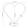 Large Heart Shape Wedding Arch Stand Frame Party Background Flower Balloon Stand
