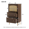Sideboard with 2 Drawer 1 Door Storage Bookcase Cabinet Cupboard for Living Room