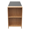 3 Tier Bar Table Cabinet Dining Table Kitchen Island 3 Storage Drawers Cupboard