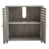 Grey Oak Bathroom Range Set Under Sink Mirror Cabinet Furniture Storage Cupboard