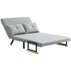 Click Clack 2 Seater Sofa Bed for Living Room, Guest Room, Light Grey