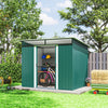 Garden Shed Outdoor Storage Tool Organizer w/ Double Sliding Door