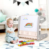 Kids Activity Center, Drawing Writing Table & Chair Set 3 In 1 Basketball Hoop