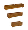 Rectangular Wooden Planters Garden Outdoor Flower Plant Pot Boxes Wood Large