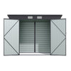 Garden Shed Galvanised Metal Shed Outdoor Tools Bike Storage House Anthracite UK