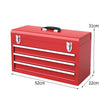 Portable Tool Box Tool Storage Chest Double Latch Toolbox w/Carrying Handle