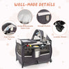 4 in 1 Baby Playard Portable Newborn Travel Crib Nursery Center Black