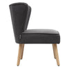 Scallop Back Armchair Cocktail Sofa Accent Seat Living Bedroom Cafe Lounge Sofa