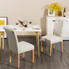 Parson Accent Diner Chairs Dining Room Chairs Set of 2 w/Padded Seat-Beige