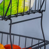 2-6 Tier Vegetable Fruit Trolley Cart Kitchen Rack Storage Basket Holder Shelf