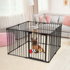 8 Panel Fireplace Fence Baby Pet Safety Gate Playpen Adjustable Room Divider