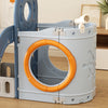 Toddler Slide Set,8in1 Kids Slide Playset wBasketball Hoop and Tunnel Playground