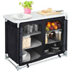 Portable Camping Kitchen Table Picnic Folding Cupboard Party Outdoor Garden BBQ