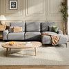 Scandinavia Style Corner Sofa 3 Seater L-Shape Sofa - Right Hand Chaise Lounger