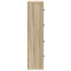 Bookcase Sonoma Oak 60x24x101.5 cm Engineered Wood
