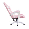 Racing Gaming Office Chair Swivel PU Leather Computer PC Desk Chair Pink White