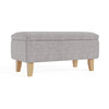 Linen Storage Ottoman Footstool Pouffe Bench Foot Stool Living Room Bedroom Seat