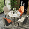 Dining Chairs 2/4Pcs Modern Leather High Back Sturdy Metal Legs Home Office Cafe