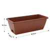 5 x Trough Plant Pot Long Plastic Planter Outdoor Garden Window Herb Flower Box