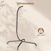 Heavy Duty Metal Hammock Stand with 360° Rotation (Black Stand Only)