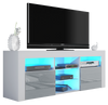 TV Unit Cabinet | TV Stand 145cm | Sideboard with High Gloss Doors | Free LED