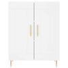 Lechnical Highboard White 69.5x34x180 Engineered Wood,Highboard with Ample R3E4