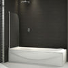 800x1400mm 180° Pivot Shower Bath Screen Tempered Glass Door Panel