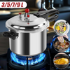 3/5/7/9Litre Home Dual Handle aluminum Pressure Cooker Kitchen Catering Cookware